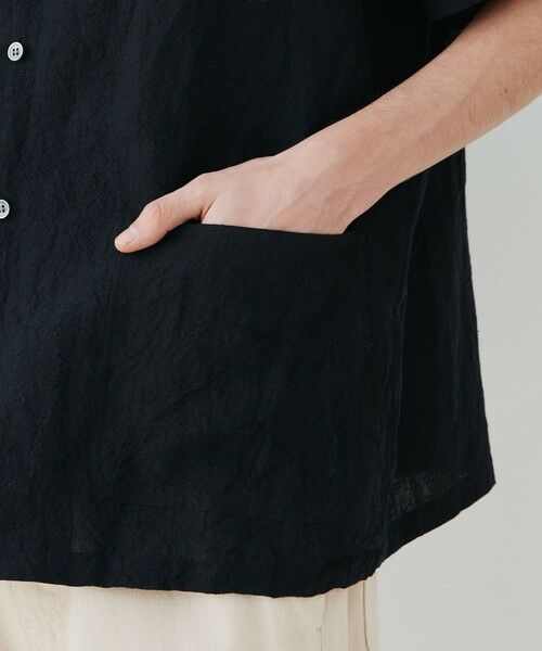 TOMORROWLAND / トゥモローランド シャツ・ブラウス | ランダムリネン オープンカラーシャツ | 詳細7