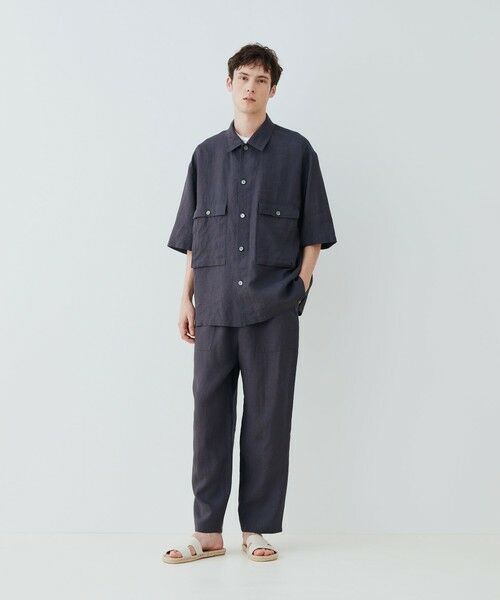 TOMORROWLAND / トゥモローランド シャツ・ブラウス | リネンポプリン サファリシャツ | 詳細1