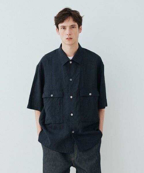 TOMORROWLAND / トゥモローランド シャツ・ブラウス | リネンポプリン サファリシャツ | 詳細4