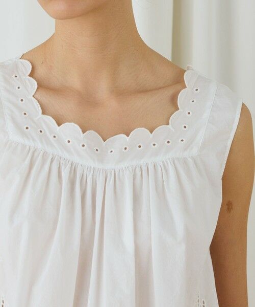 TOMORROWLAND / トゥモローランド シャツ・ブラウス | カットワークエンブロイダリー スリーブレスブラウス | 詳細5
