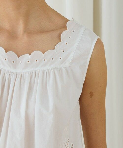 TOMORROWLAND / トゥモローランド シャツ・ブラウス | カットワークエンブロイダリー スリーブレスブラウス | 詳細6