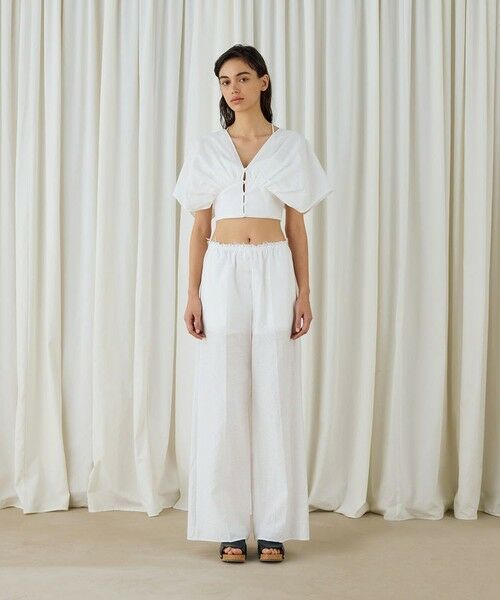 TOMORROWLAND / トゥモローランド シャツ・ブラウス | コットンナイロンジャガードオープンスリーブブラウス | 詳細1