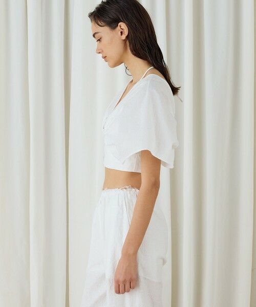 TOMORROWLAND / トゥモローランド シャツ・ブラウス | コットンナイロンジャガードオープンスリーブブラウス | 詳細3