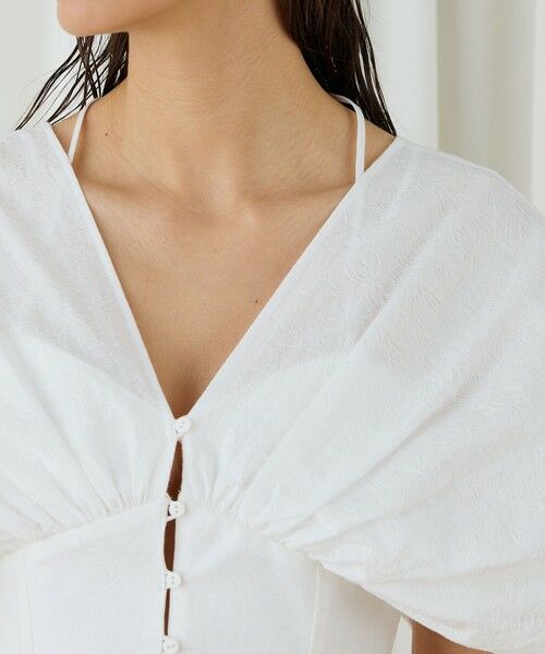 TOMORROWLAND / トゥモローランド シャツ・ブラウス | コットンナイロンジャガードオープンスリーブブラウス | 詳細5