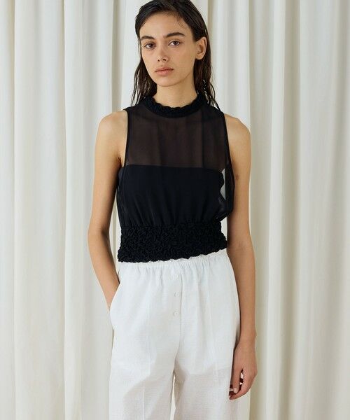 TOMORROWLAND / トゥモローランド シャツ・ブラウス | シャーリングシルク タンクトップ | 詳細2