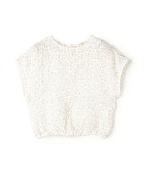 TOMORROWLAND/トゥモローランド シャーリングシルク ショートプルオーバー 11 ホワイト F