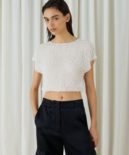 TOMORROWLAND / トゥモローランド シャツ・ブラウス | シャーリングシルク ショートプルオーバー | 詳細10