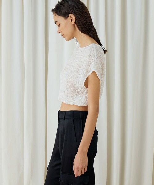 TOMORROWLAND / トゥモローランド シャツ・ブラウス | シャーリングシルク ショートプルオーバー | 詳細11