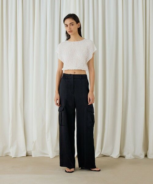 TOMORROWLAND / トゥモローランド シャツ・ブラウス | シャーリングシルク ショートプルオーバー | 詳細9