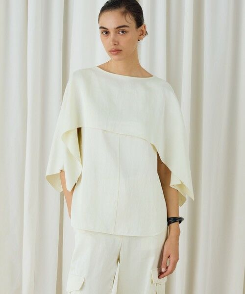 TOMORROWLAND / トゥモローランド シャツ・ブラウス | ソフトサテン レイヤードブラウス | 詳細1