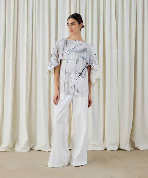 TOMORROWLAND / トゥモローランド シャツ・ブラウス | アブストラクトウォールプリント レイヤードブラウス | 詳細1