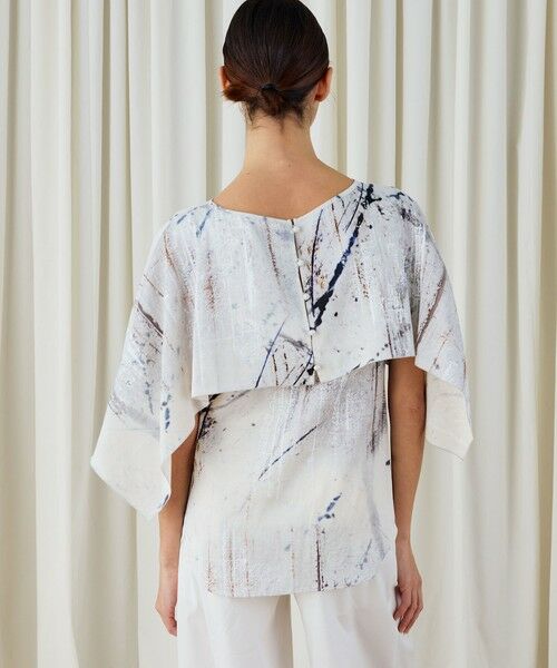 TOMORROWLAND / トゥモローランド シャツ・ブラウス | アブストラクトウォールプリント レイヤードブラウス | 詳細4