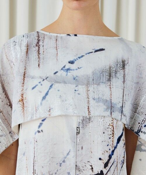 TOMORROWLAND / トゥモローランド シャツ・ブラウス | アブストラクトウォールプリント レイヤードブラウス | 詳細5