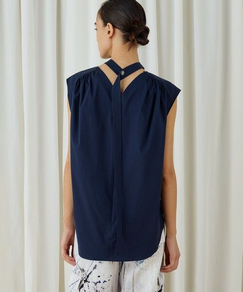 TOMORROWLAND / トゥモローランド シャツ・ブラウス | ストレッチポプリン スタンドカラーブラウス | 詳細4