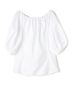 TOMORROWLAND / トゥモローランド シャツ・ブラウス | ストレッチポプリン ギャザーブラウス