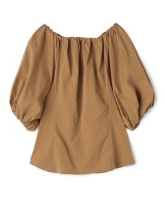 TOMORROWLAND / トゥモローランド シャツ・ブラウス | ストレッチポプリン ギャザーブラウス