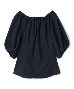 TOMORROWLAND / トゥモローランド シャツ・ブラウス | ストレッチポプリン ギャザーブラウス