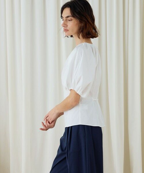 TOMORROWLAND / トゥモローランド シャツ・ブラウス | ストレッチポプリン ギャザーブラウス | 詳細4