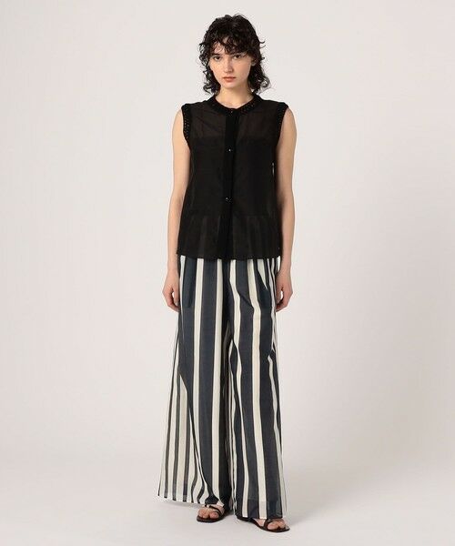 TOMORROWLAND / トゥモローランド シャツ・ブラウス | コットンシルクローン スリーブレスブラウス | 詳細1