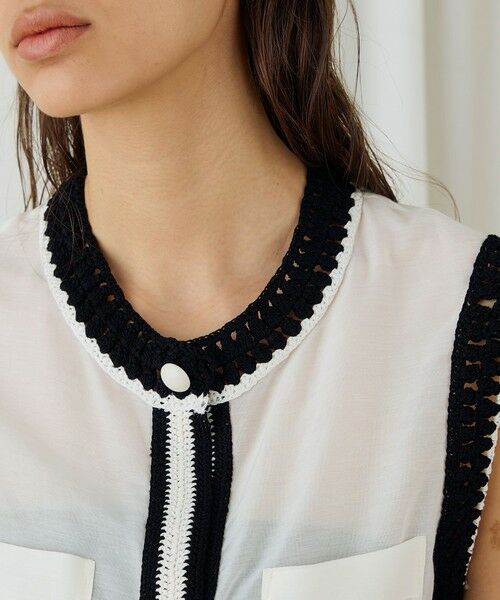 TOMORROWLAND / トゥモローランド シャツ・ブラウス | コットンシルクローン スリーブレスブラウス | 詳細13