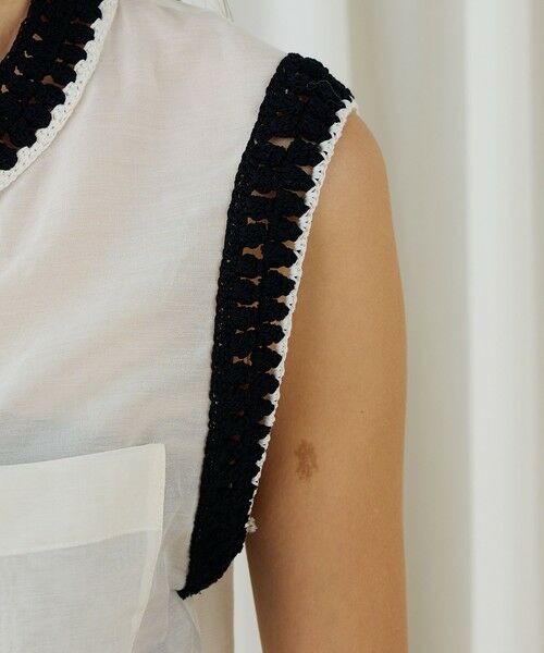 TOMORROWLAND / トゥモローランド シャツ・ブラウス | コットンシルクローン スリーブレスブラウス | 詳細14