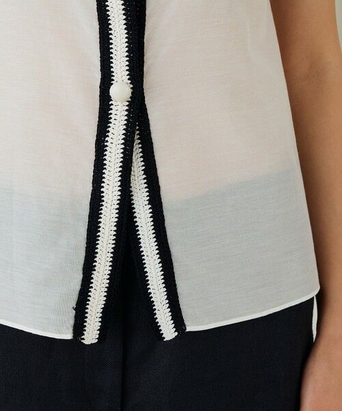 TOMORROWLAND / トゥモローランド シャツ・ブラウス | コットンシルクローン スリーブレスブラウス | 詳細15