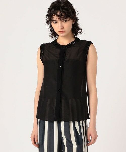 TOMORROWLAND / トゥモローランド シャツ・ブラウス | コットンシルクローン スリーブレスブラウス | 詳細2