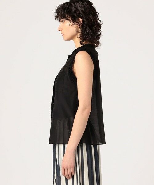TOMORROWLAND / トゥモローランド シャツ・ブラウス | コットンシルクローン スリーブレスブラウス | 詳細3