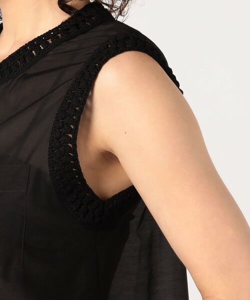 TOMORROWLAND / トゥモローランド シャツ・ブラウス | コットンシルクローン スリーブレスブラウス | 詳細7