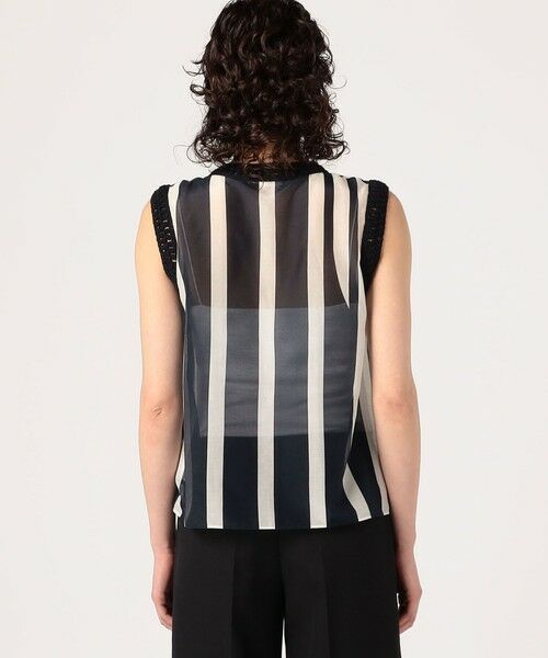 TOMORROWLAND / トゥモローランド シャツ・ブラウス | コットンシルクローンストライプ スリーブレスジレ | 詳細5