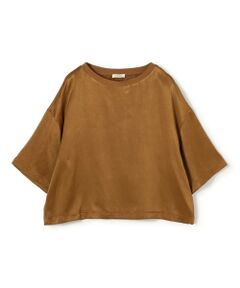 TOMORROWLAND / トゥモローランド シャツ・ブラウス | ソフトサテン ビッグTシャツブラウス
