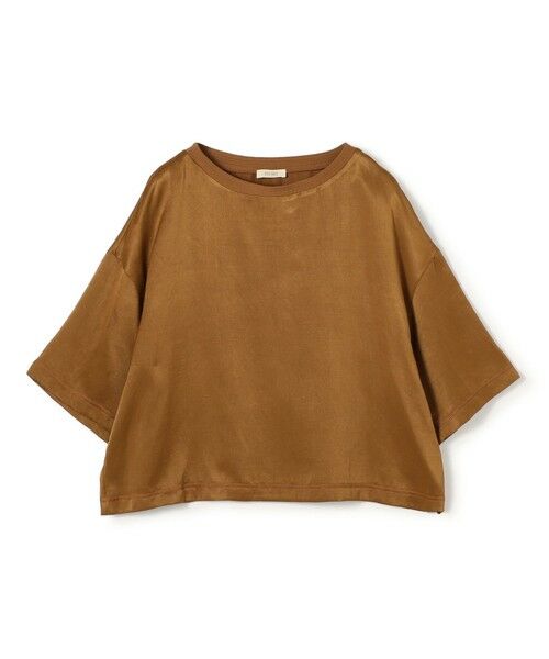 TOMORROWLAND / トゥモローランド シャツ・ブラウス | ソフトサテン ビッグTシャツブラウス（45 キャメル）