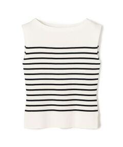 TOMORROWLAND / トゥモローランド ニット・セーター | ハイツイストドライコットン ノースリーブプルオーバー