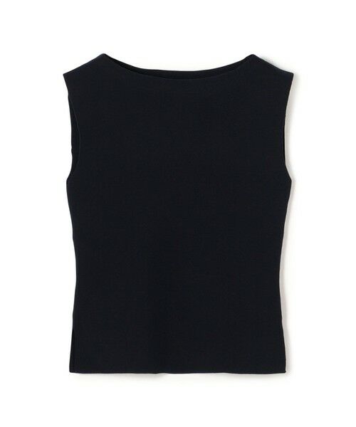 TOMORROWLAND/トゥモローランド ハイツイストドライコットン ノースリーブプルオーバー 69 ネイビー F