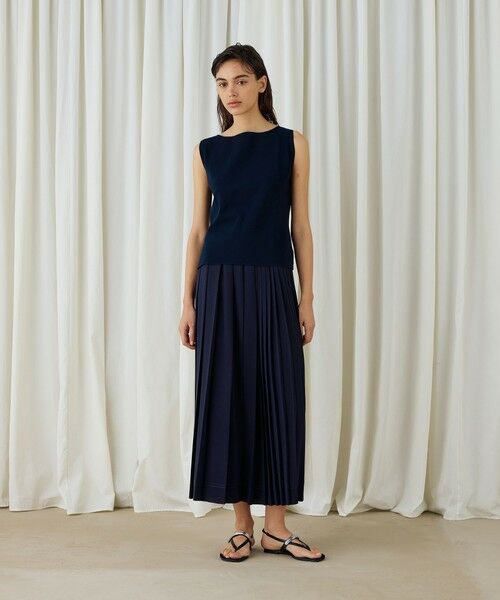 TOMORROWLAND / トゥモローランド ニット・セーター | ハイツイストドライコットン ノースリーブプルオーバー | 詳細1