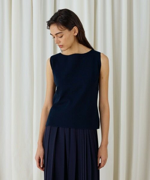 TOMORROWLAND / トゥモローランド ニット・セーター | ハイツイストドライコットン ノースリーブプルオーバー | 詳細2