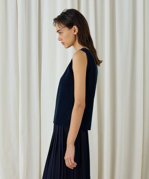 TOMORROWLAND / トゥモローランド ニット・セーター | ハイツイストドライコットン ノースリーブプルオーバー | 詳細3