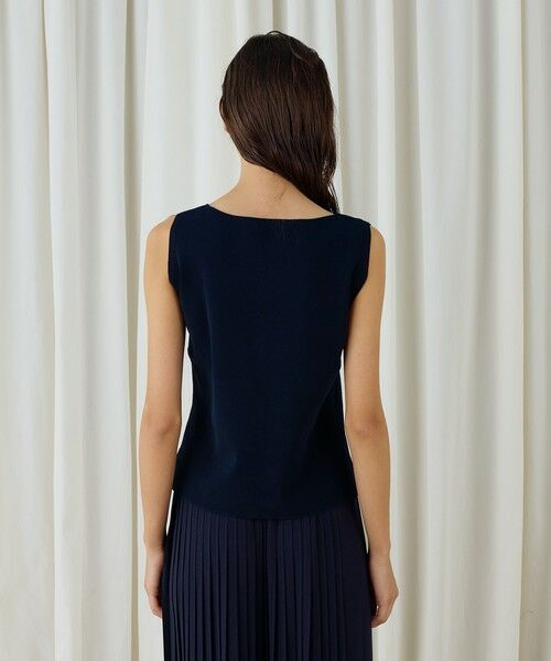 TOMORROWLAND / トゥモローランド ニット・セーター | ハイツイストドライコットン ノースリーブプルオーバー | 詳細4