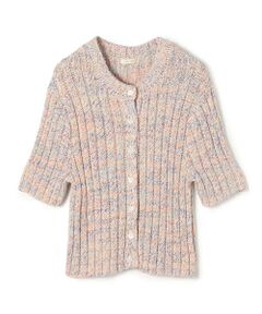 TOMORROWLAND / トゥモローランド カーディガン・ボレロ | ラミーミックスツイストコットン ハーフスリーブカーディガン