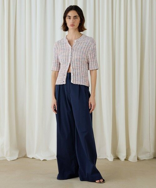 TOMORROWLAND / トゥモローランド カーディガン・ボレロ | ラミーミックスツイストコットン ハーフスリーブカーディガン | 詳細2