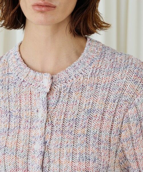 TOMORROWLAND / トゥモローランド カーディガン・ボレロ | ラミーミックスツイストコットン ハーフスリーブカーディガン | 詳細6