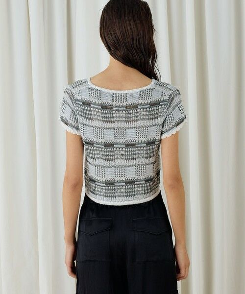 TOMORROWLAND / トゥモローランド カーディガン・ボレロ | レーヨンタックステッチ ショートボレロ | 詳細4