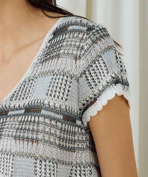 TOMORROWLAND / トゥモローランド カーディガン・ボレロ | レーヨンタックステッチ ショートボレロ | 詳細6