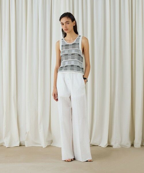 TOMORROWLAND / トゥモローランド タンクトップ | レーヨンタックステッチ タンクトップ | 詳細1
