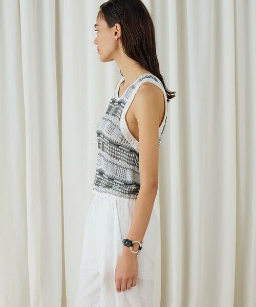 TOMORROWLAND / トゥモローランド タンクトップ | レーヨンタックステッチ タンクトップ | 詳細3