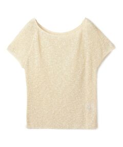 TOMORROWLAND / トゥモローランド ニット・セーター | グリッターコットン ショートスリーブプルオーバー