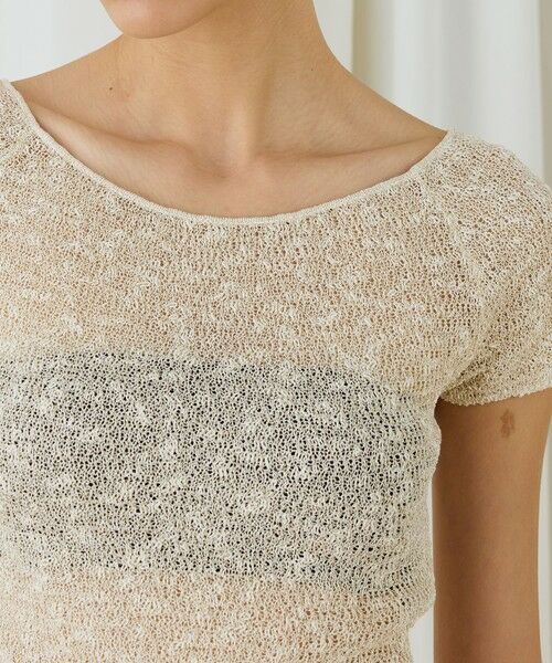 TOMORROWLAND / トゥモローランド ニット・セーター | グリッターコットン ショートスリーブプルオーバー | 詳細13