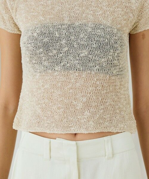 TOMORROWLAND / トゥモローランド ニット・セーター | グリッターコットン ショートスリーブプルオーバー | 詳細15