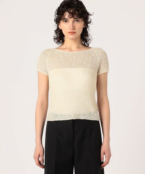 TOMORROWLAND / トゥモローランド ニット・セーター | グリッターコットン ショートスリーブプルオーバー | 詳細2