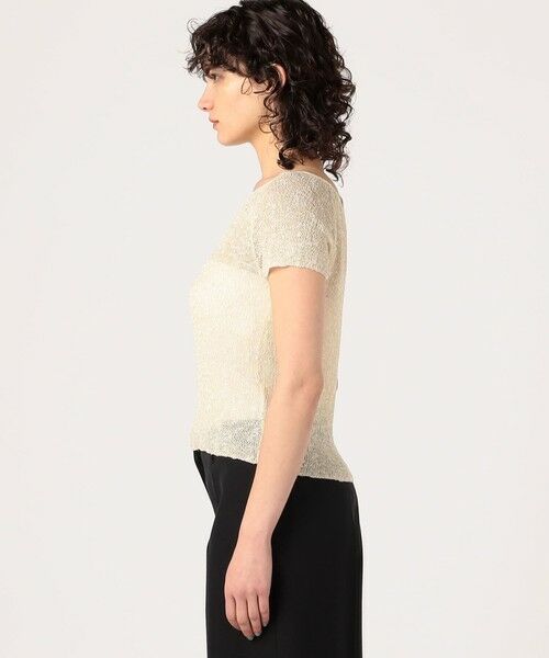 TOMORROWLAND / トゥモローランド ニット・セーター | グリッターコットン ショートスリーブプルオーバー | 詳細3